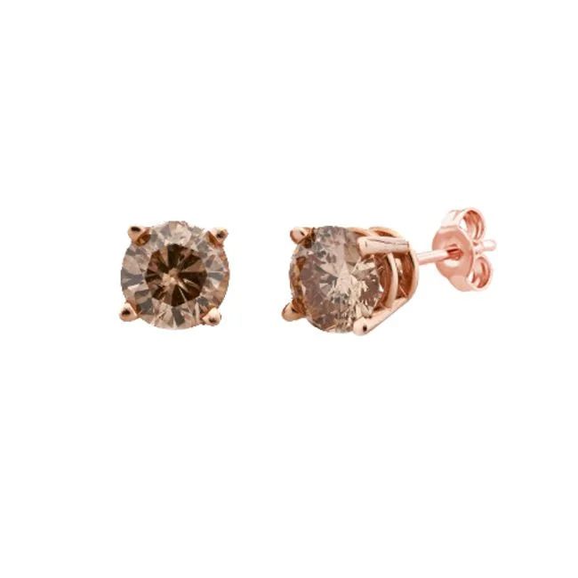 Premium Jewelry Now Available At Special Discounts 1/2 CTW Diamond Solitaire Stud Earrings in 14KT Rose Gold