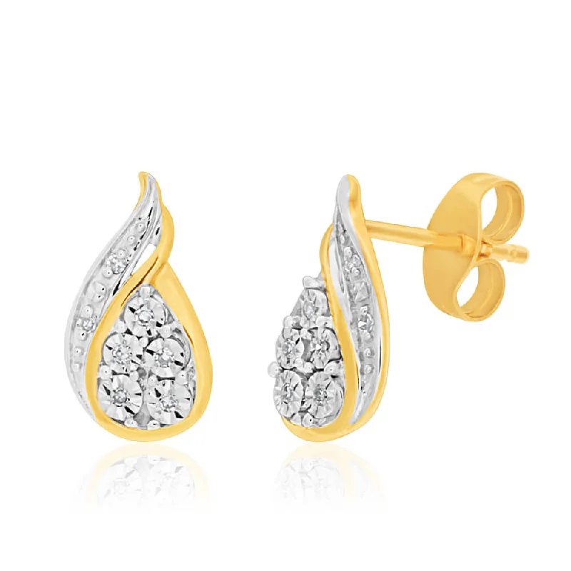 Timeless Beauty, Unbeatable Deals – Jewelry Sale On 9ct Charming White Gold Diamond Stud Earrings