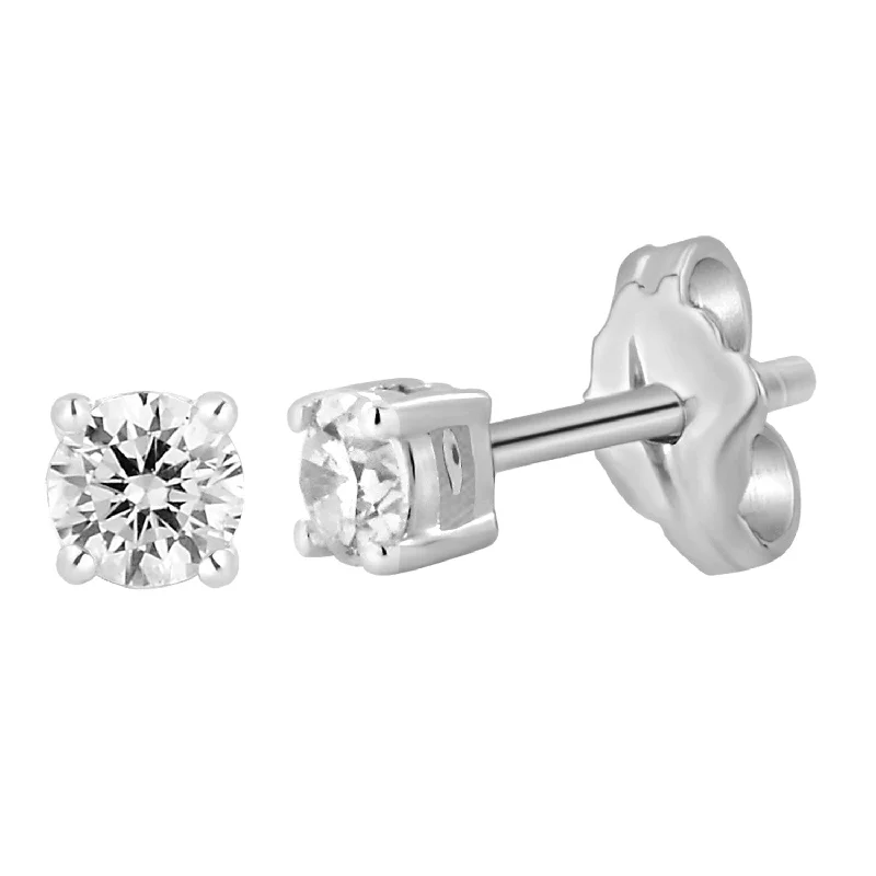 Flash Sale On Stunning Jewelry – Don't Miss Out 9ct White Gold  0.05 Carat Diamond Stud Earrings