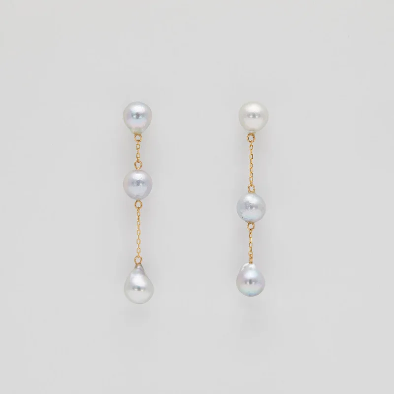 One-of-a-Kind Akoya Pearl Drop Earrings | APE24-OOAK