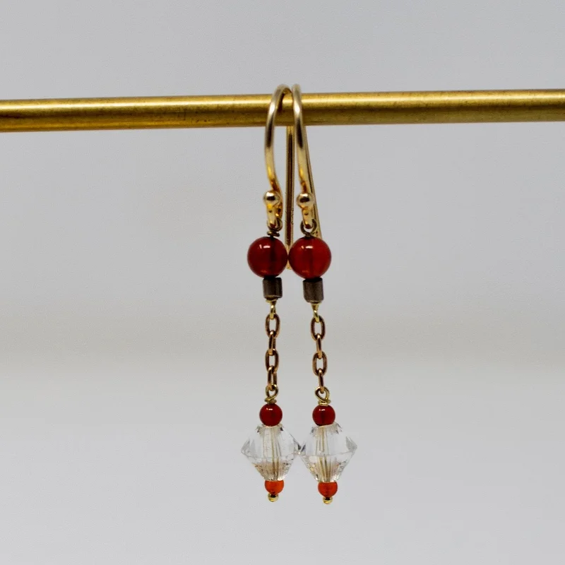 Blood Orange Antique Earrings