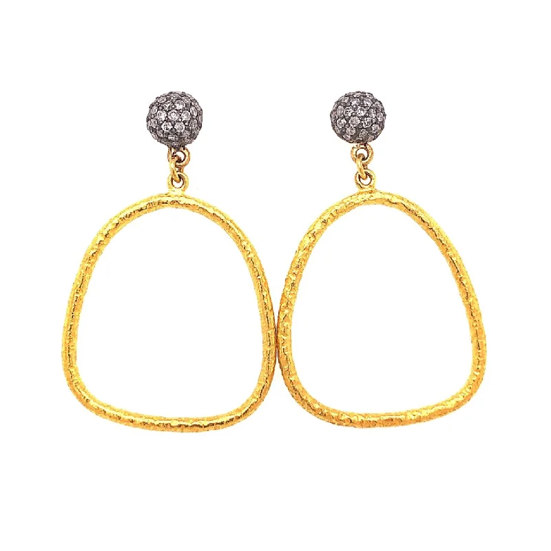 24K Diamond Earrings