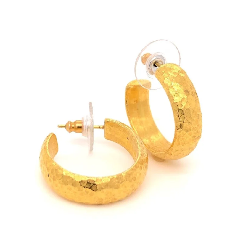 24K Hoop Earrings