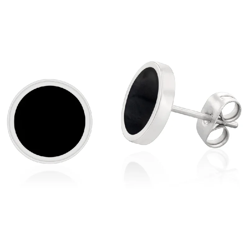 Timeless Beauty, Unbeatable Deals – Jewelry Sale On Stainless Steel Black 10mm Stud Earrings