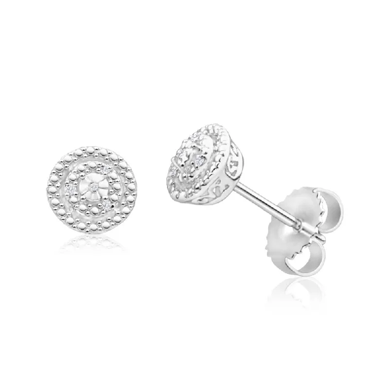 Buy More, Save More – Special Jewelry Discounts Sterling Silver Diamond Claw Setting Stud Earrings