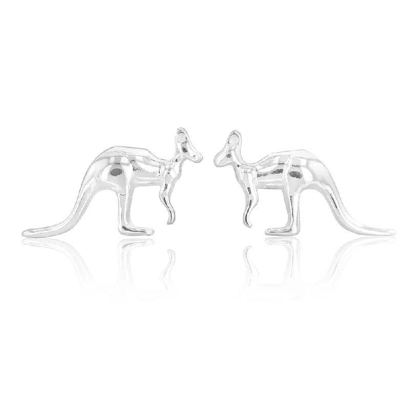 Bestselling Jewelry At Special Promotional Rates Sterling Silver Kangaroo Stud Earrings