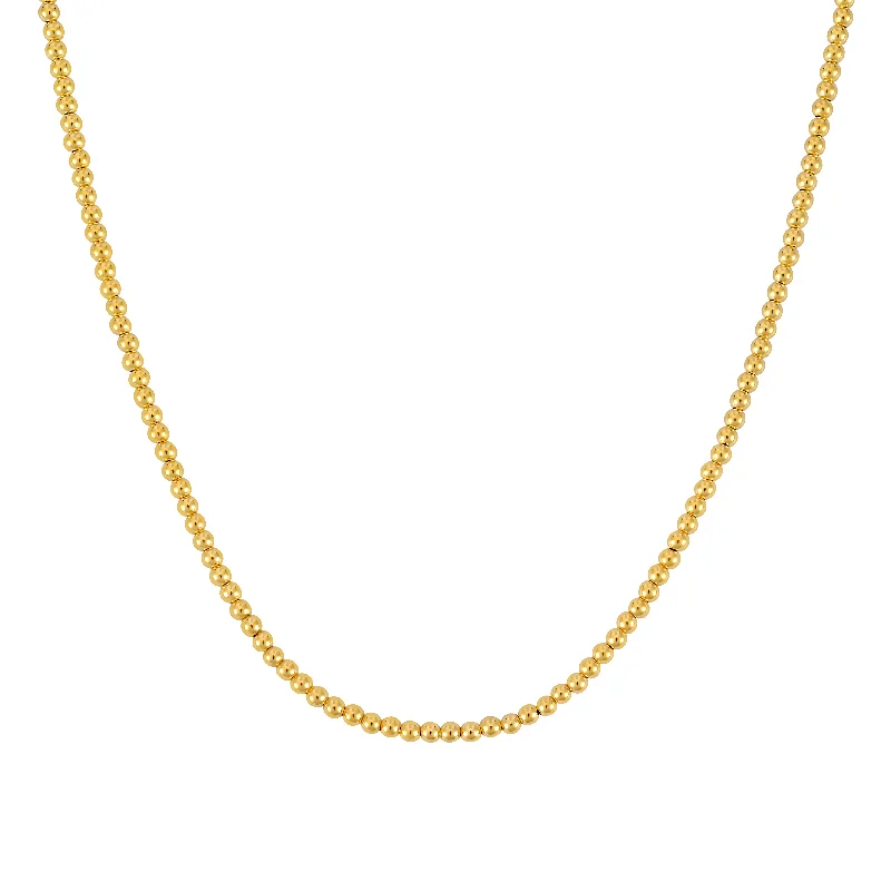 14K Gold 3mm Bead Chain