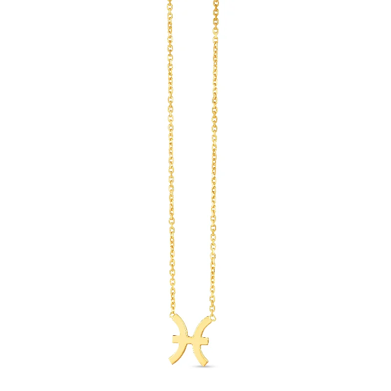 14K Pisces Necklace