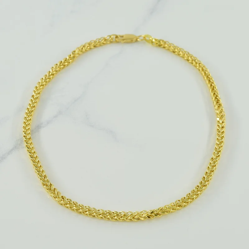 18k Yellow Gold Foxtail Link Bracelet | 10.5" |