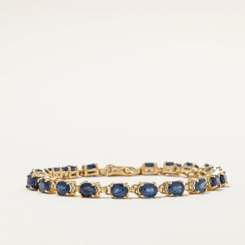 Blue Sapphire Bracelet | 8.00ctw | 7" |