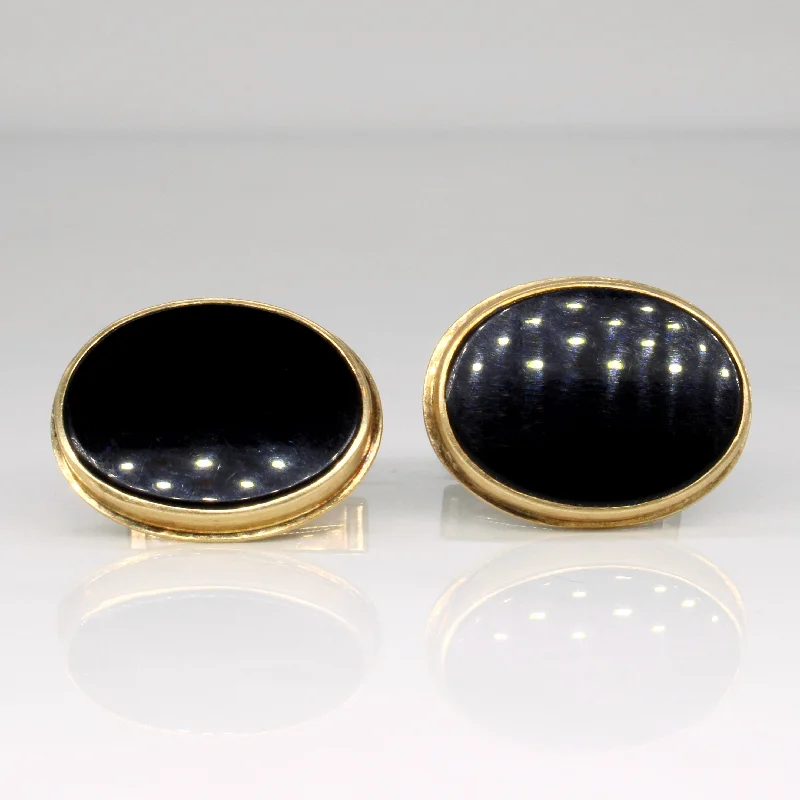 Black Onyx Cufflinks | 8.00ctw |