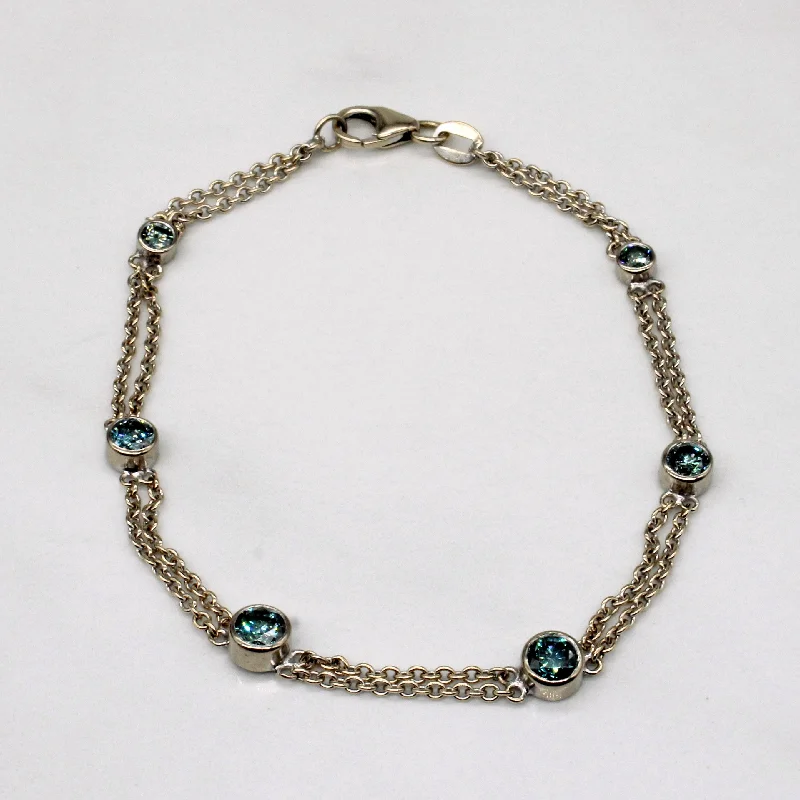 Blue Diamond Bracelet | 1.00ctw | 7" |