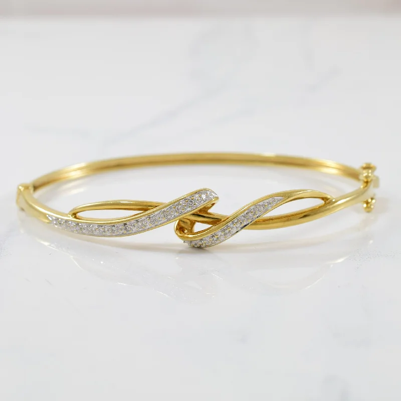 Bypass Diamond Bangle | 0.09ctw | 7" |