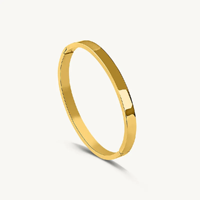 Plain Stackable Bangle Bracelet |4MM