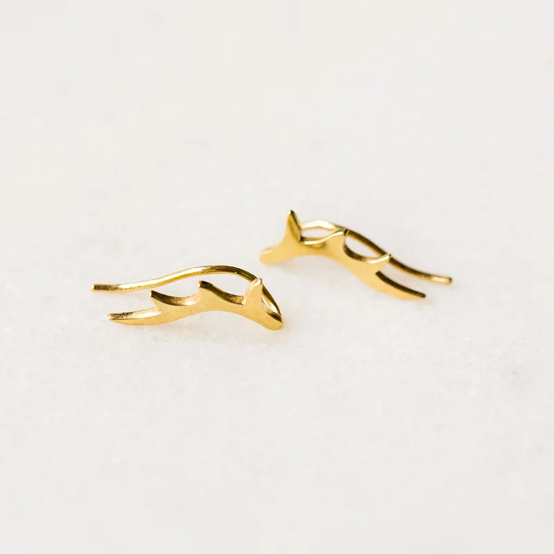 Antler Ear Crawlers | 14-Karat