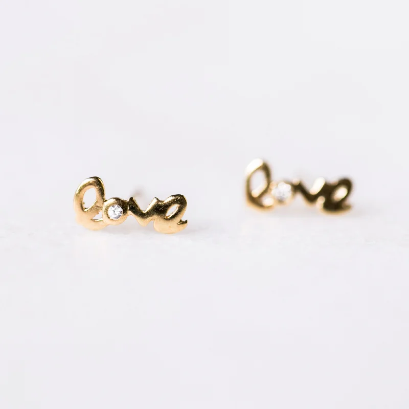 Mini Love Earrings | 14-Karat