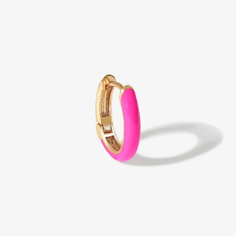 Sparkle For Less – Shop Our Limited-Time Jewelry Deals Gedail neon pink enamel huggie earring