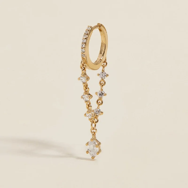 Kaynan chain hoop earring