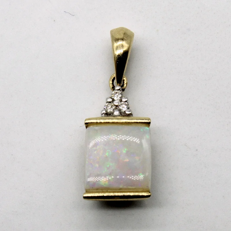 Premium Jewelry At Special Low Prices For A Limited Time Opal and Diamond Pendant | 0.60ct, 0.03ctw |