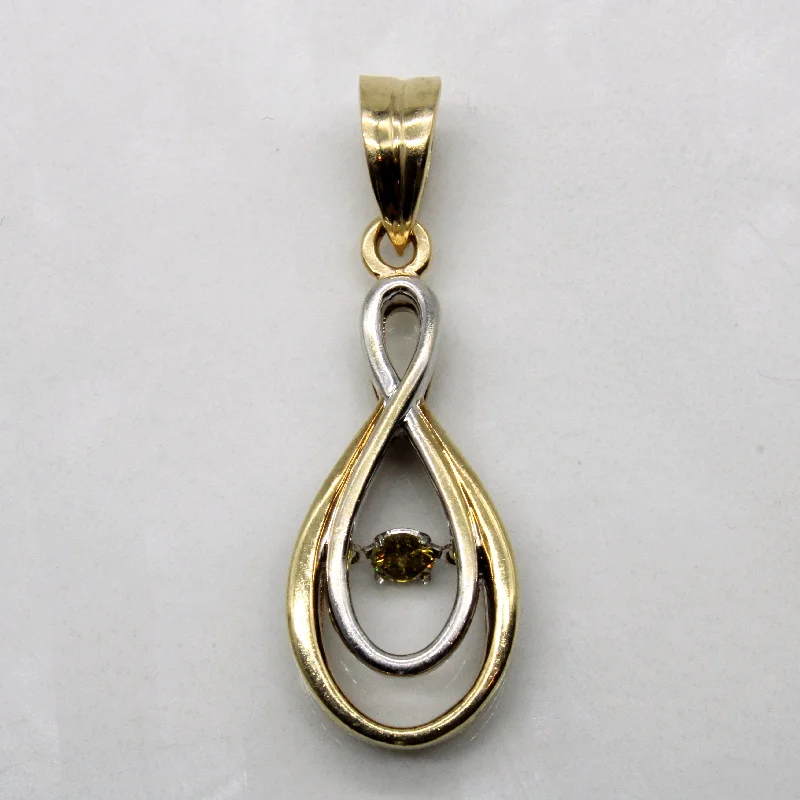 Floating Yellow Diamond Pendant | 0.10ct |